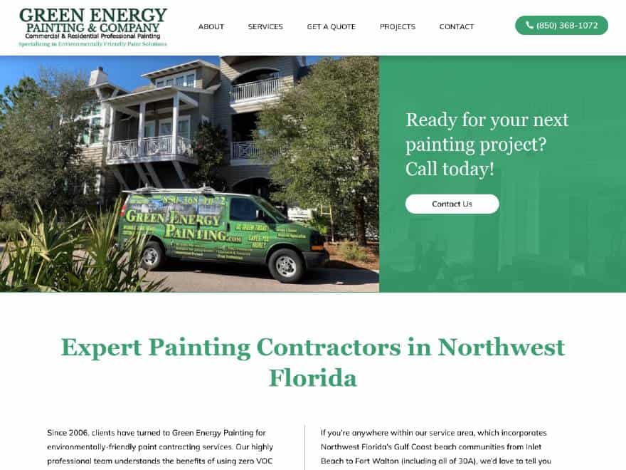 greenenergypainting.com screen print
