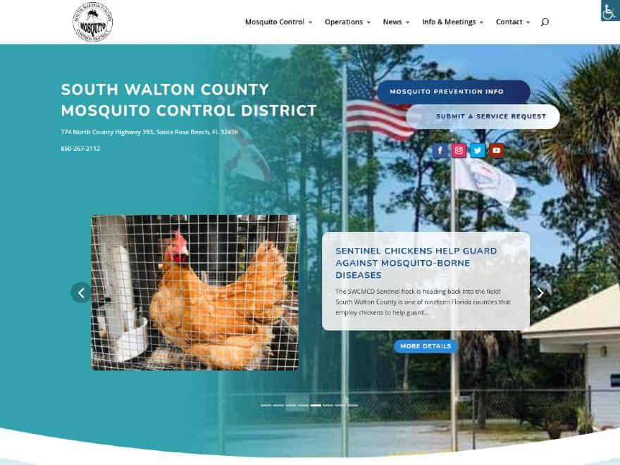 southwaltonmosquitocontrol.org web image