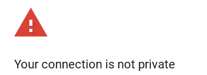 Google warning screenshot