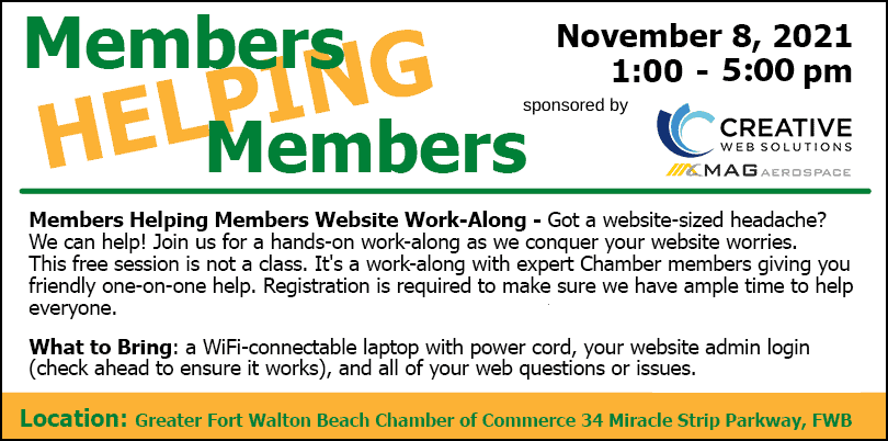 November 8 Chamber Website Workalong