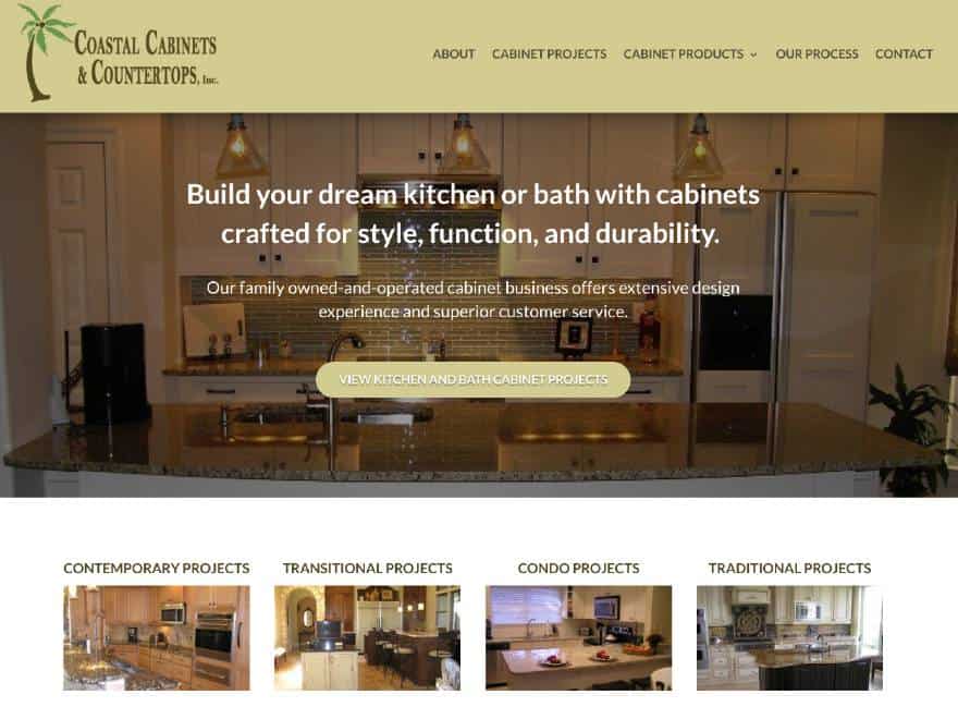 coastalcabinetsandcounters.com screenshot